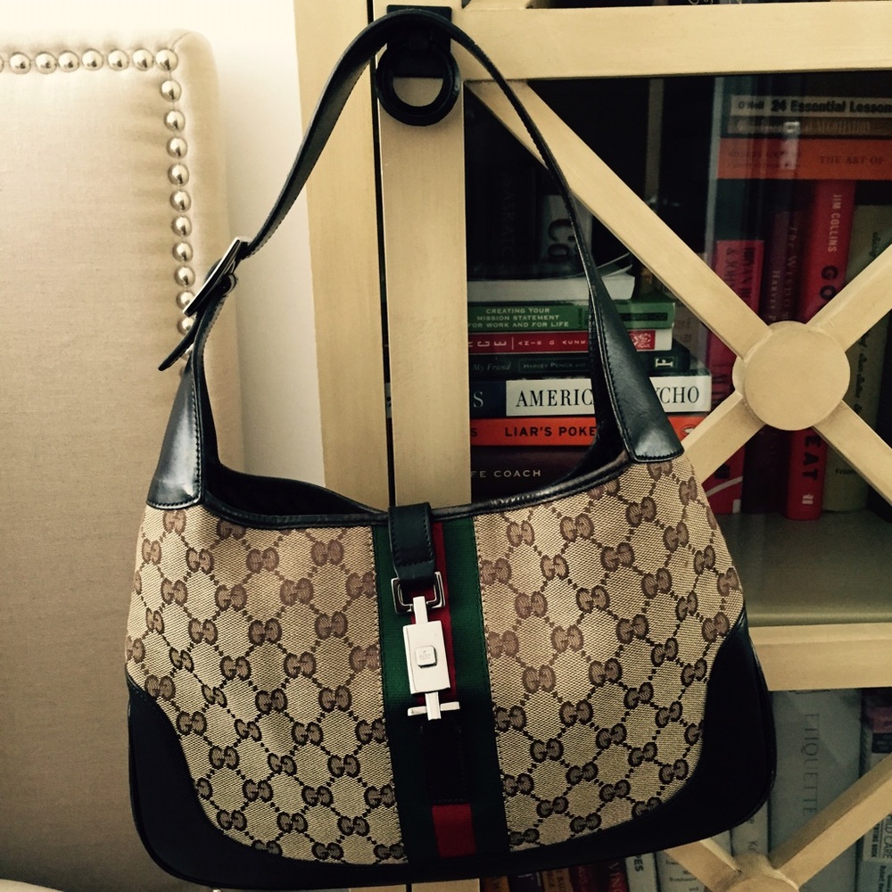 Vintage Gucci Logo Shoulder Bag
